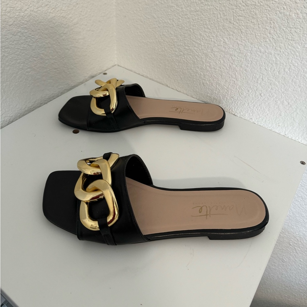 Square toe sandals